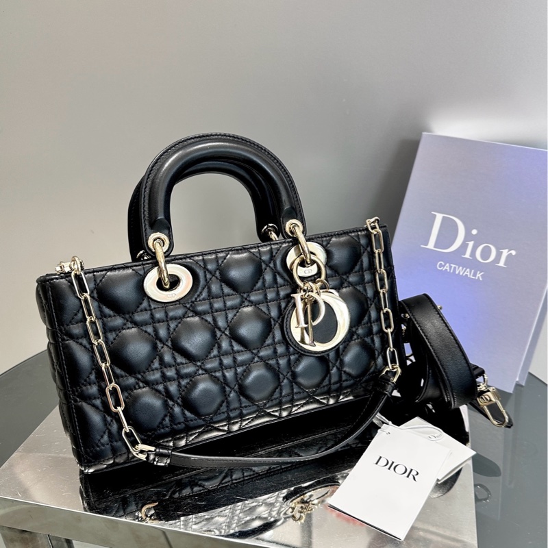 Dior 迪奥Lady D-Joy 横版 黑金戴妃-0