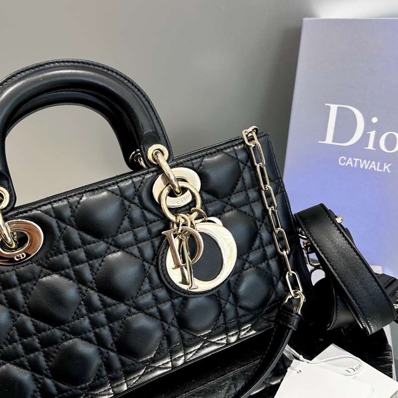 Dior 迪奥Lady D-Joy 横版 黑金戴妃-1