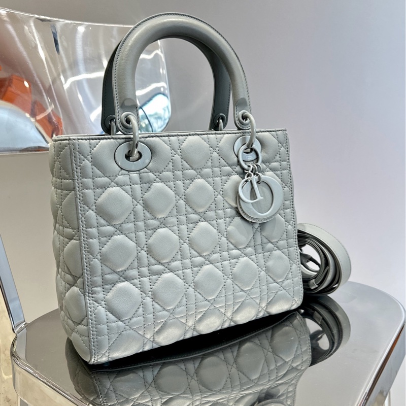 Dior迪奥 Lady Dior磨砂灰 五格戴妃-0