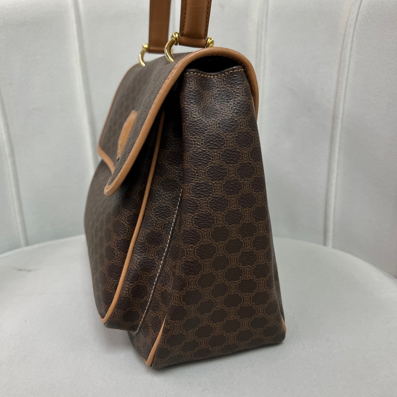 CELINE 復古凱旋門老花手提包 XC037-2