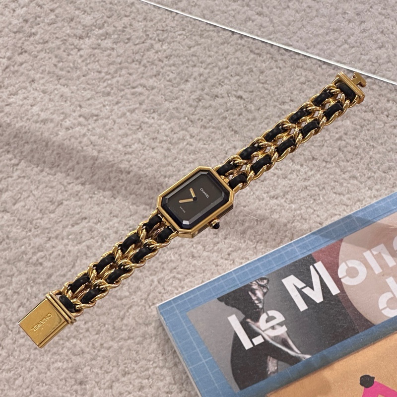 香奈兒chanel 中古方糖手錶 S碼-0