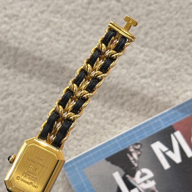 香奈兒chanel 中古方糖手錶 S碼-4