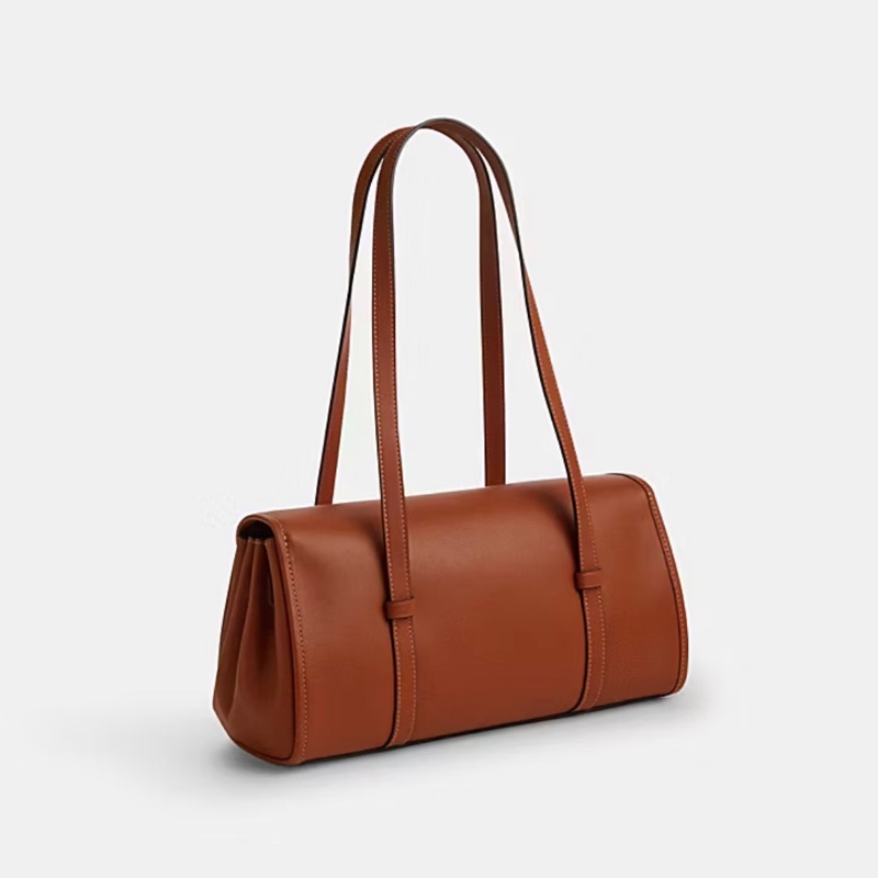 Coach Bridget Flap Shoulder Bag 焦糖色小牛皮法棍包-2