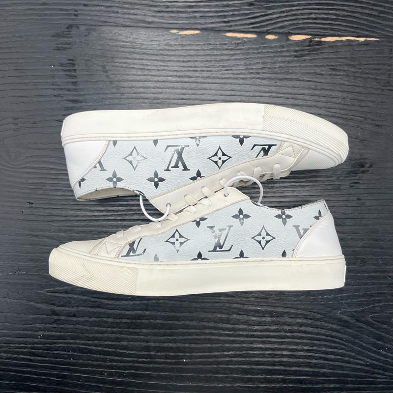 Louis Vuitton路易威登 tattoo 白銀板鞋 41碼-5