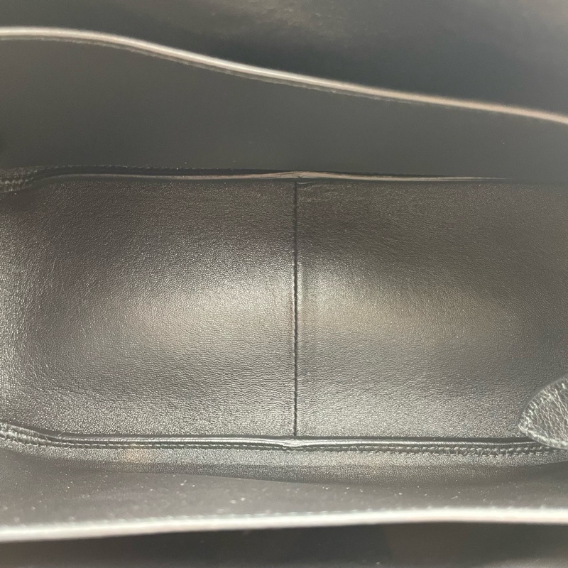99新普拉達/PRADA Soft Grainhobo黑金三角標牛皮手提單肩包 尺寸16×10.-7