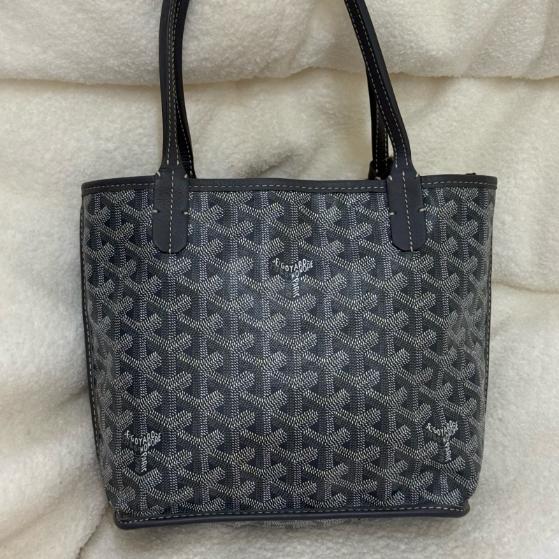 (日本購證🇯🇵)Goyard Anjou Mini Tote 灰色迷你托特-1