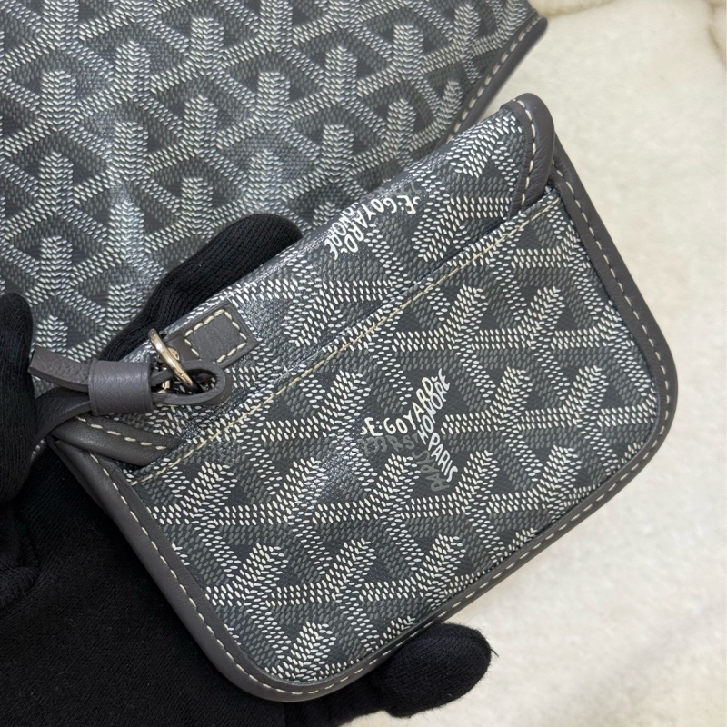 (日本購證🇯🇵)Goyard Anjou Mini Tote 灰色迷你托特-18