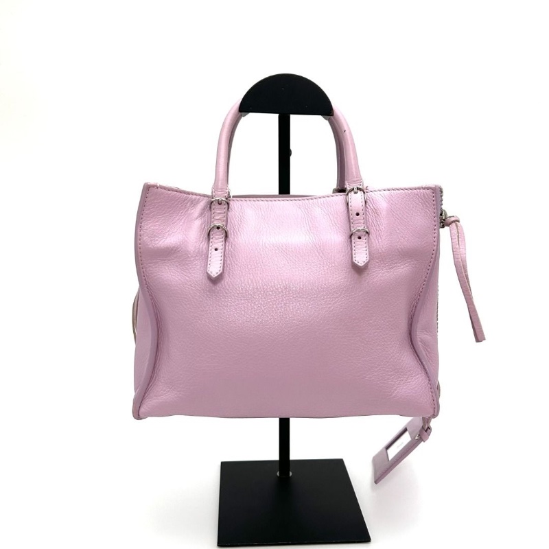BALENCIAGA LECITYmini 手提肩背斜背機車包 22*17*9 9新 配件塵袋鏡子-4