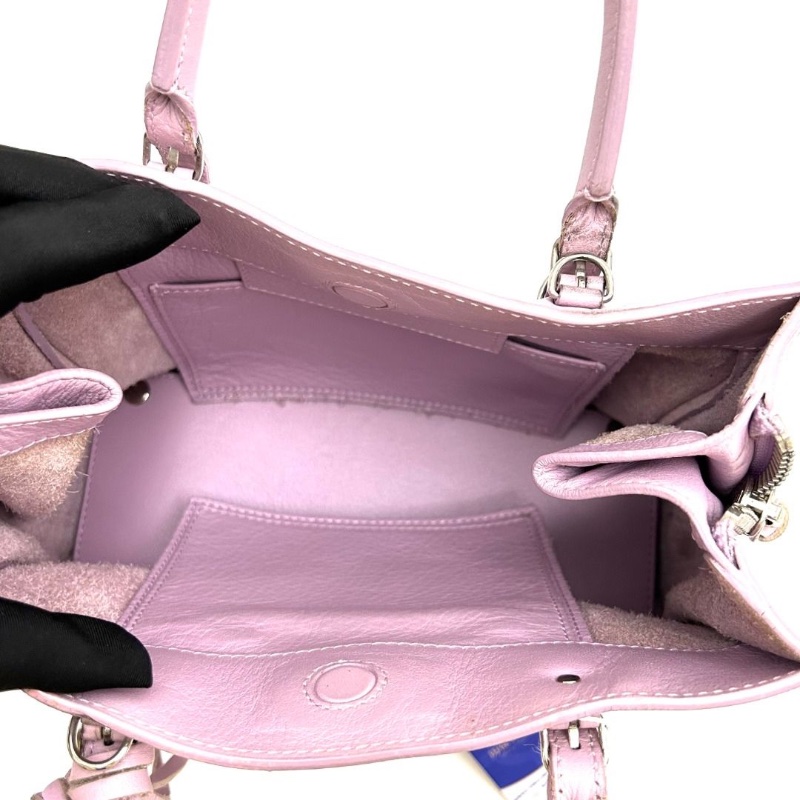 BALENCIAGA LECITYmini 手提肩背斜背機車包 22*17*9 9新 配件塵袋鏡子-8