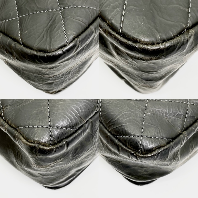 CHANEL Classic Flap Timeless CC 黑色亮面小牛皮銀鍊包-9