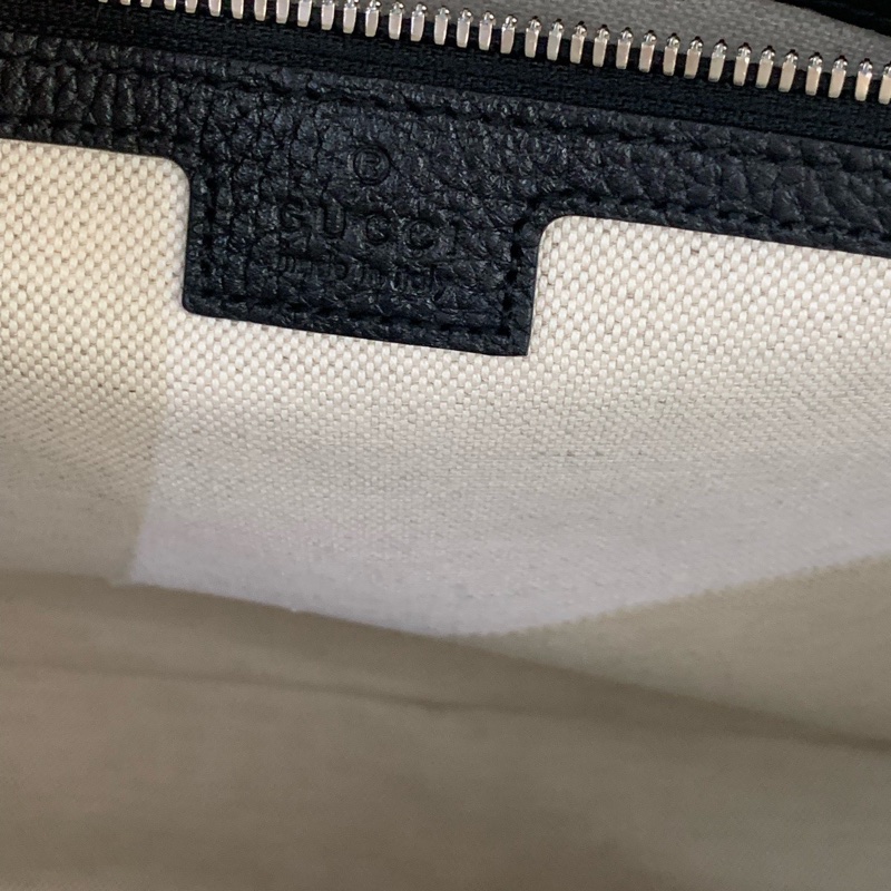 99新古馳/Gucci  黑色超級雙G皮革 男士公文包 電腦包-6