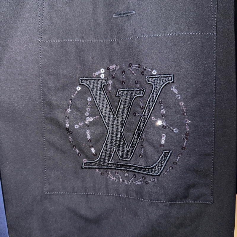 LV Louis Vuitton 25SS 刺繡短袖棉質襯衫-3