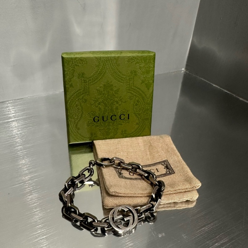 近新品全配🌟Gucci Interlock GG 手鍊|Classic Trend CT精品|台北東區實體-0