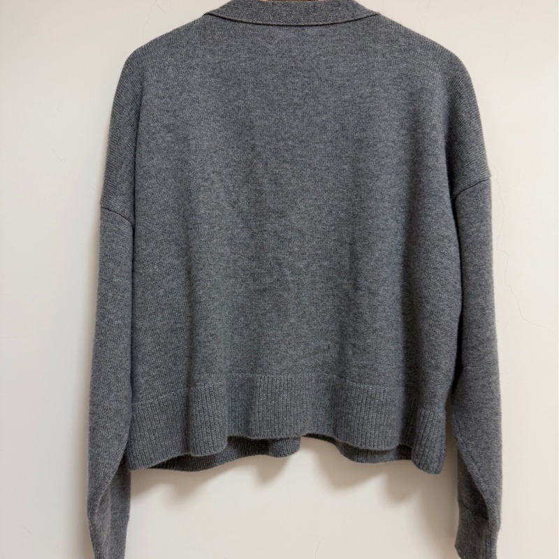 Celine 100% Cashmere 羊絨開襟外套 凱旋門logo-10