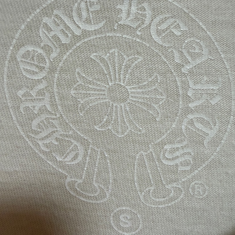 Chrome hearts 白色T恤 三重十字劍標誌口袋T恤-3