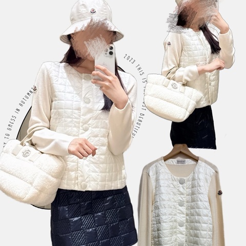 Moncler 拼接款薄羽絨外套
