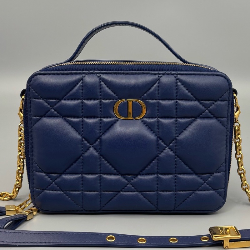 Dior 迪奧 Caro黑金相機斜挎包 尺寸18*14-0