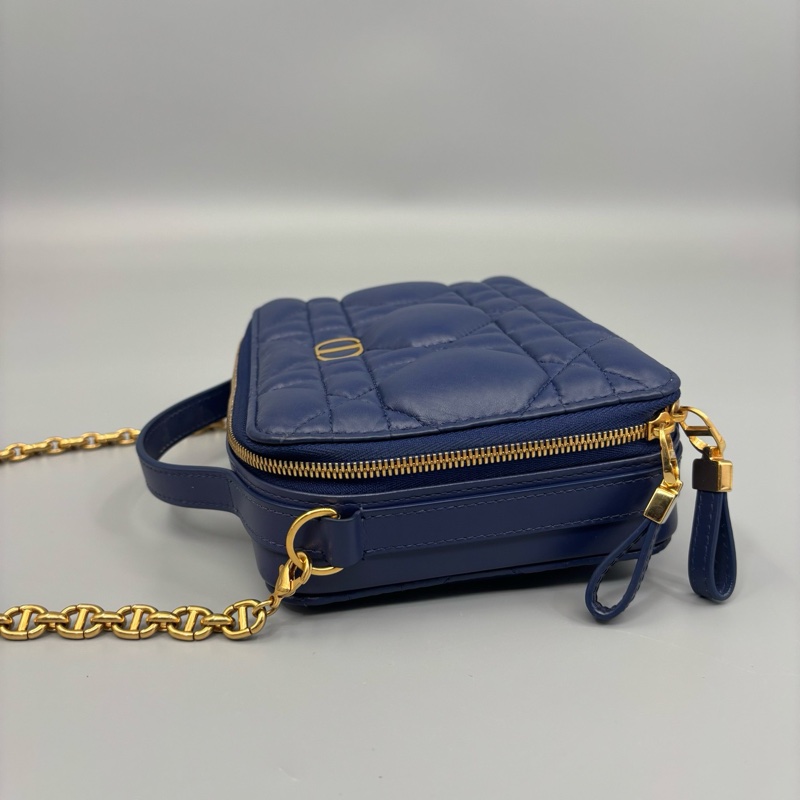 Dior 迪奧 Caro黑金相機斜挎包 尺寸18*14-3