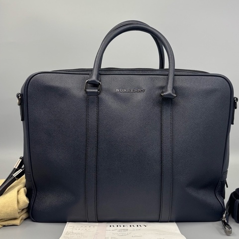 Burberry 巴寶莉 荔枝紋牛皮公文包 尺寸39*30