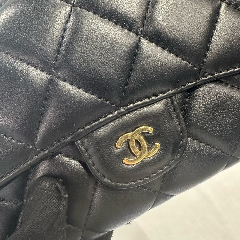 可肩背🌟Chanel 羊皮金扣CF長夾｜Classic Trend CT精品｜台北東區實體-4