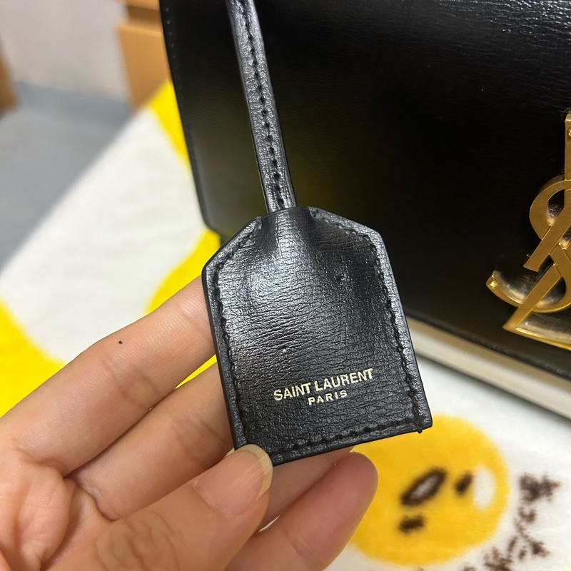 YSL Saint Laurent Sunset 中號翻蓋包 罕有黑白色-17