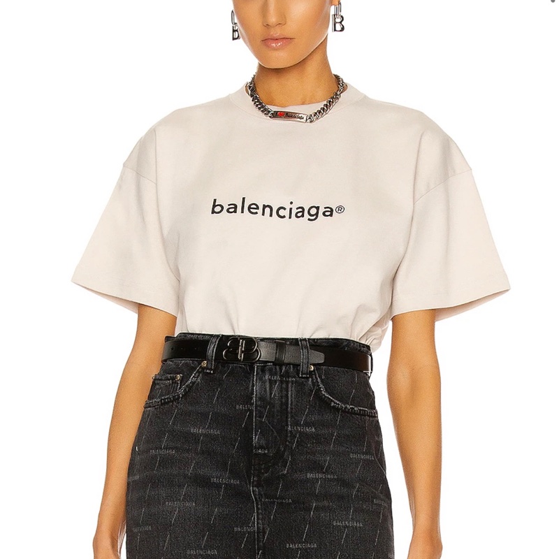Balenciaga 巴黎世家 米白色上衣Tshirt XS-0