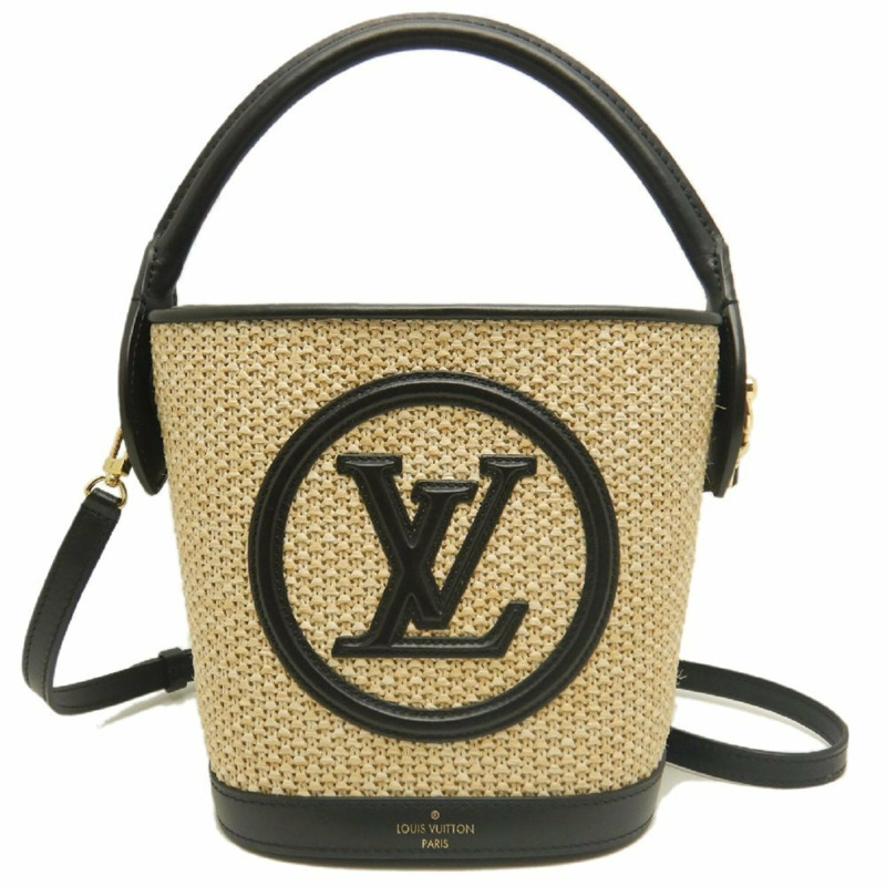 路易威登 (LOUIS VUITTON) 2022春夏都市系列 Petit Bucket M59961 手提包 米色/黑色 女款 253883-0