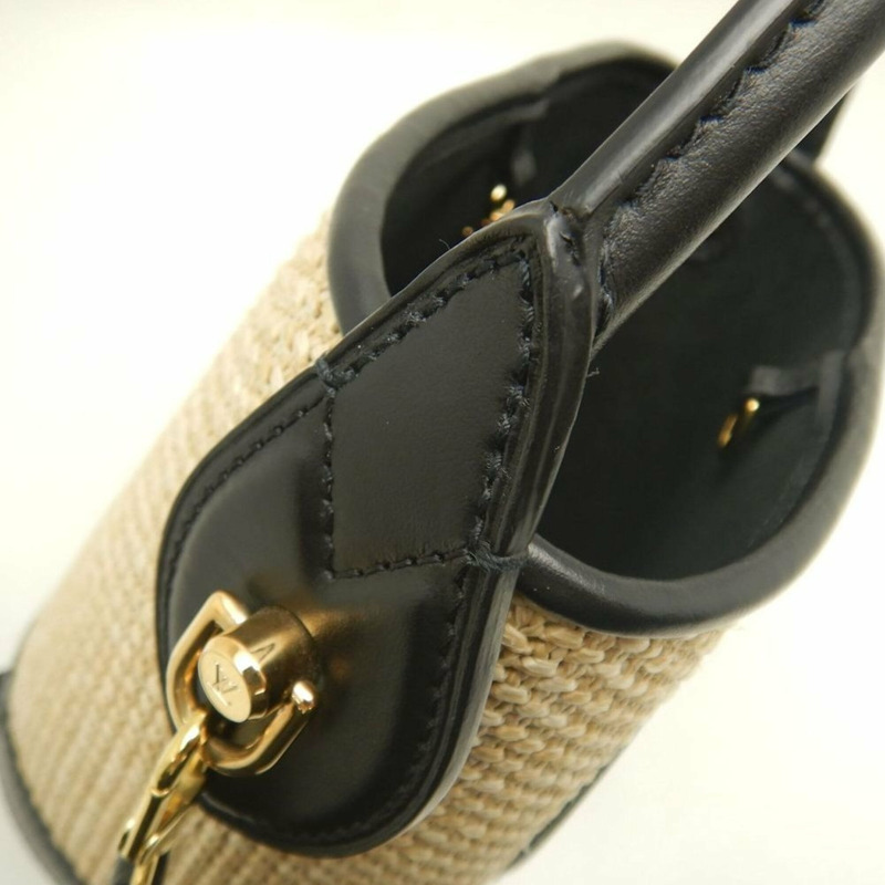路易威登 (LOUIS VUITTON) 2022春夏都市系列 Petit Bucket M59961 手提包 米色/黑色 女款 253883-9