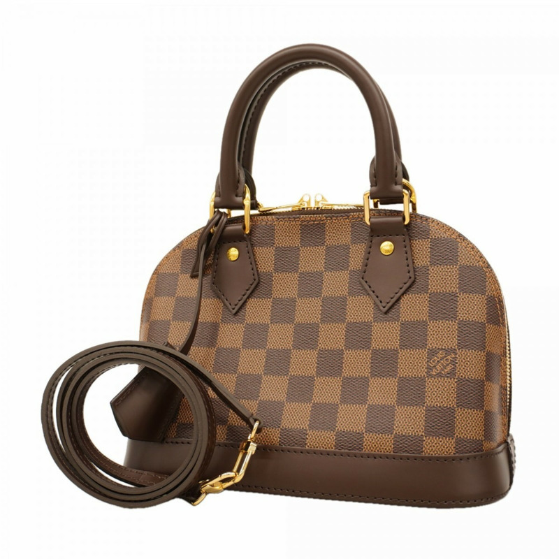 路易威登 Damier Alma BB 手提包 N40606 Ebene 女士兩用包-0