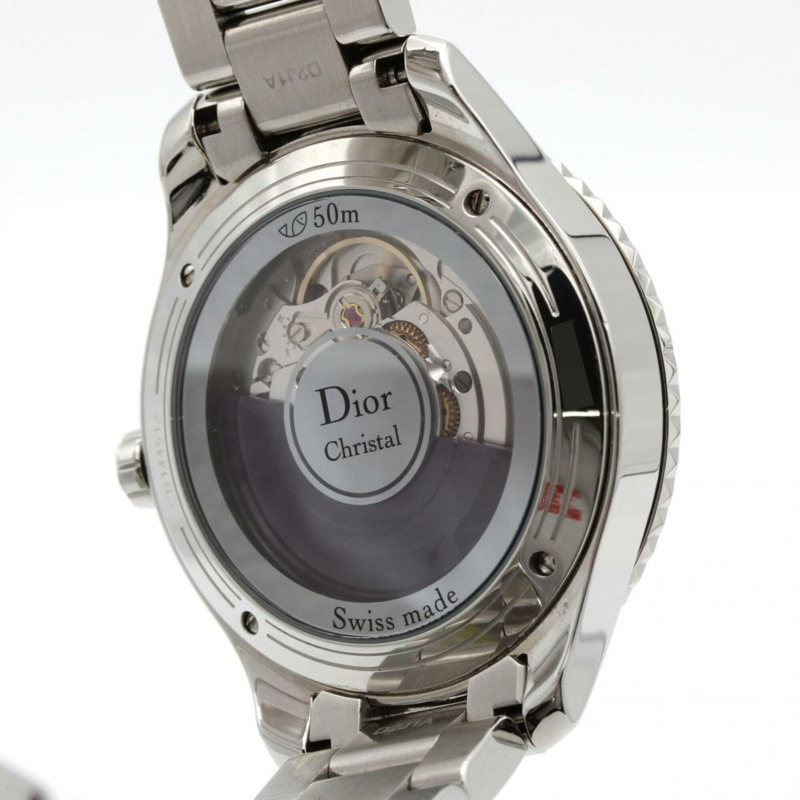 Christian Dior 水晶 CD144512 SS 自動腕錶-4