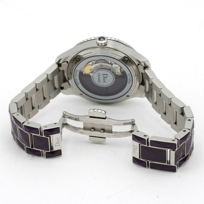 Christian Dior 水晶 CD144512 SS 自動腕錶-5