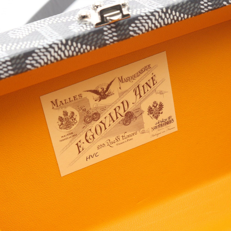 GOYARD Menodiaire Trunk Bag 單肩包 PVC塗層帆布皮革 灰色 二手 女士-3