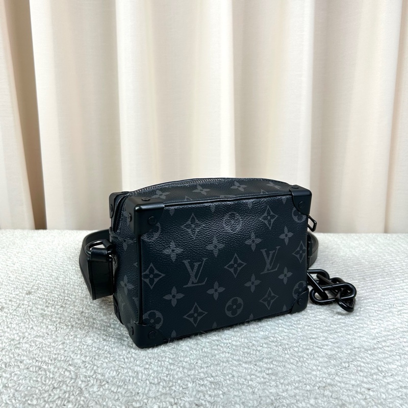 LV路易威登Soft Trunk黑武士盒子包 經典老花-3