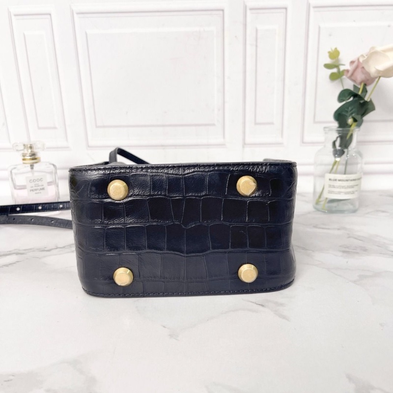 Balenciaga 黑色鱷魚皮壓紋 tool tote 水桶包 17*9*23 9新 配件塵袋 肩帶 子母袋-3