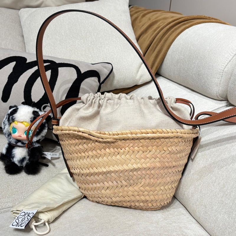 Loewe RAFFIA shoulder bag 斜孭袋-2