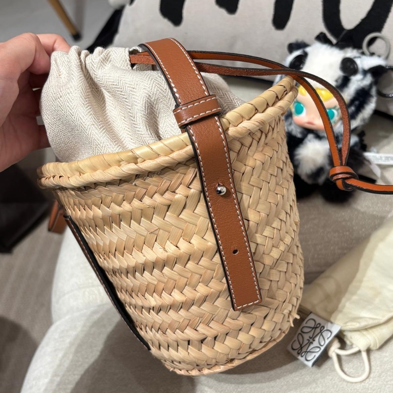 Loewe RAFFIA shoulder bag 斜孭袋-3