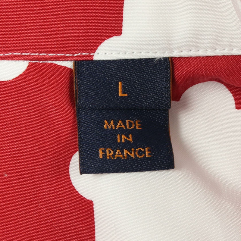 路易威登 (LOUIS VUITTON) × NIGO 聯名款 Giant Damier 短袖上衣 其他上衣 棉質 白色 紅色 紅色 二手 男士-4