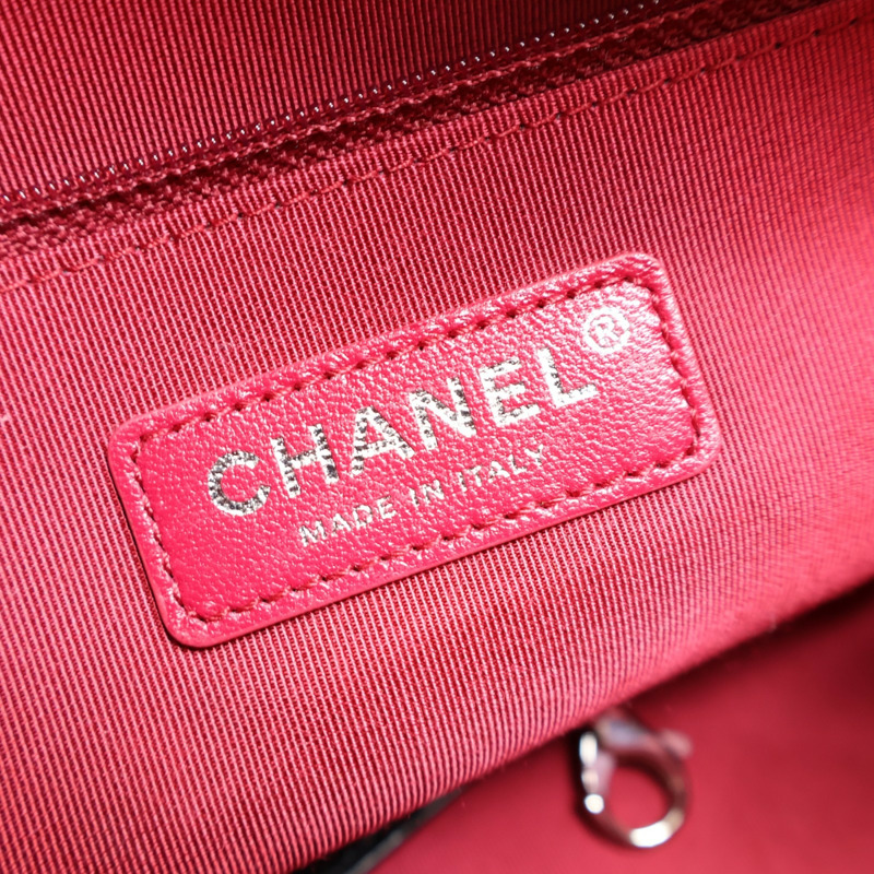 黑色 菱格紋 牛皮 Gabrielle Hobo 流浪包 肩背包【CHANEL 香奈兒】 AS1582-5