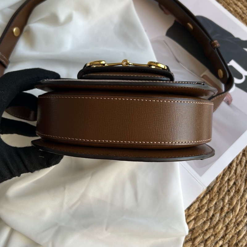 gucci古馳 棕色老花1955馬鞍包 尺寸:18.5*7.5*17cm-3
