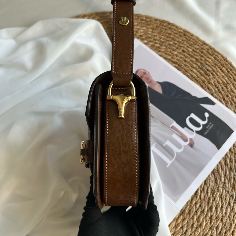 gucci古馳 棕色老花1955馬鞍包 尺寸:18.5*7.5*17cm-4