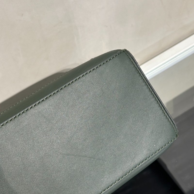 LOEWE Puzzle小牛皮手袋 - 小號綠-14