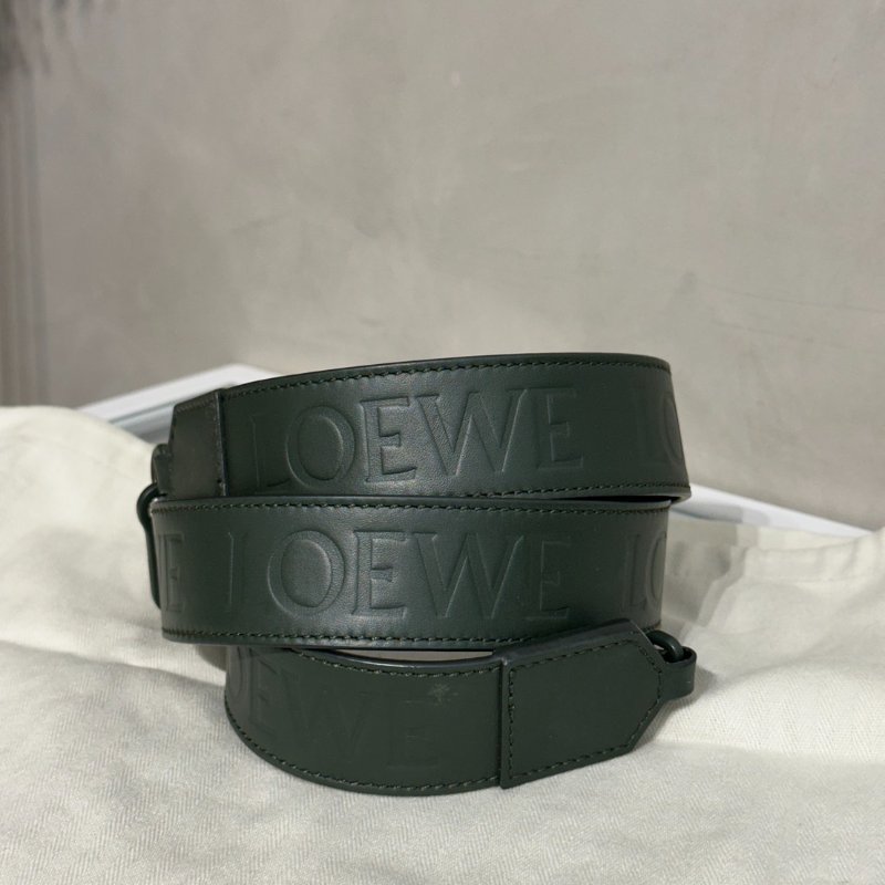LOEWE Puzzle小牛皮手袋 - 小號綠-16