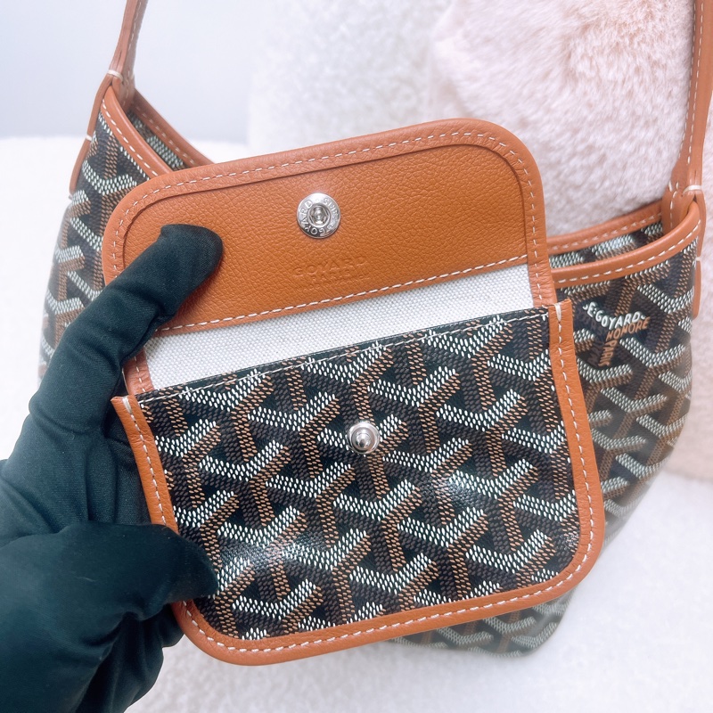 Goyard boheme hobo mini 棕色托特肩背包-2