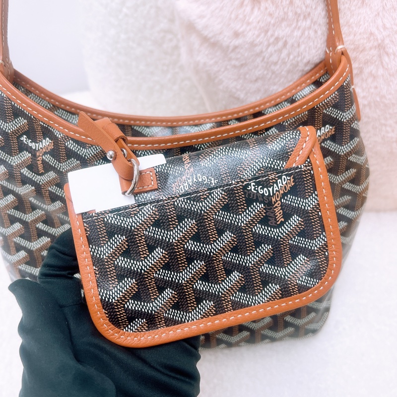 Goyard boheme hobo mini 棕色托特肩背包-3