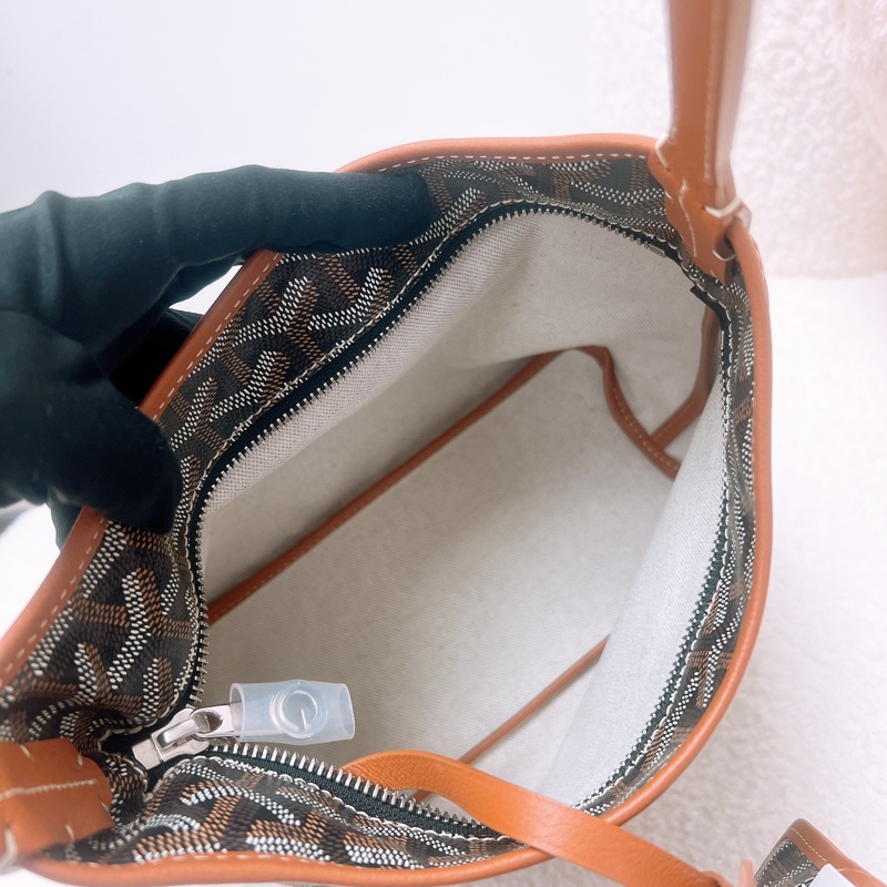 Goyard boheme hobo mini 棕色托特肩背包-12