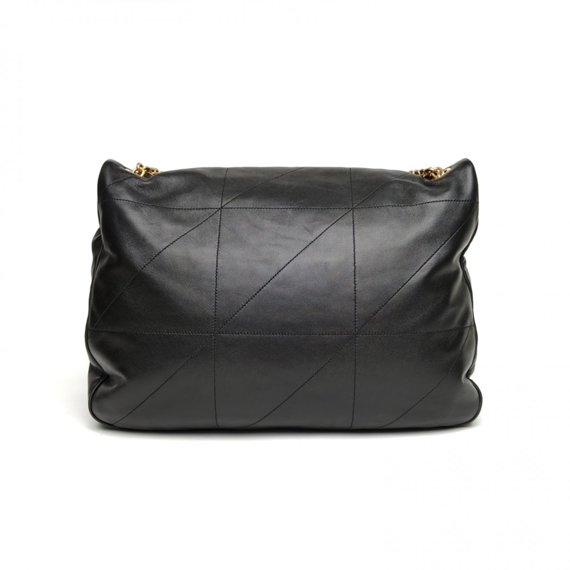 SAINT LAURENT JAMIE43Logo標識鏈條單肩包黑色羊皮金扣-2