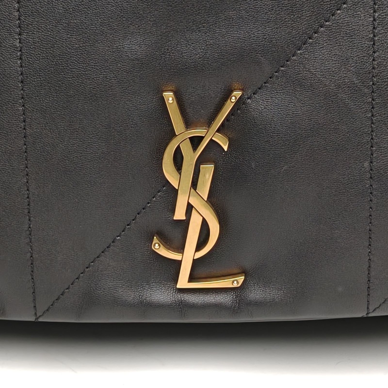 SAINT LAURENT JAMIE43Logo標識鏈條單肩包黑色羊皮金扣-4