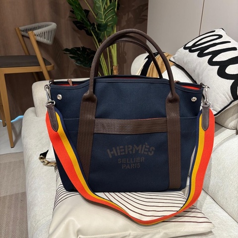 HERMES Grooming tote bag Stamp C shoulder bag