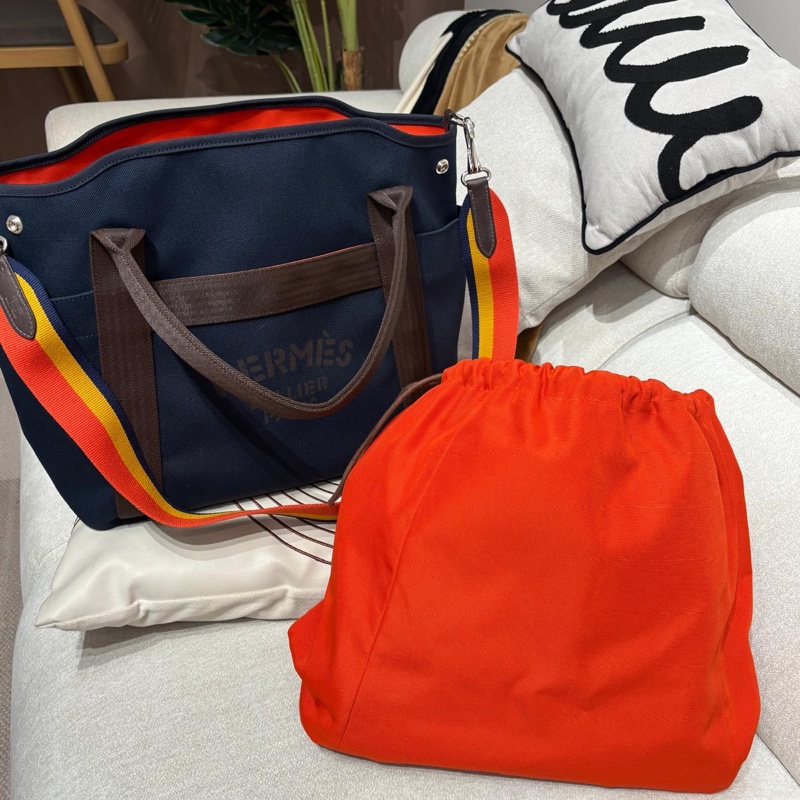 HERMES Grooming tote bag Stamp C shoulder bag-1