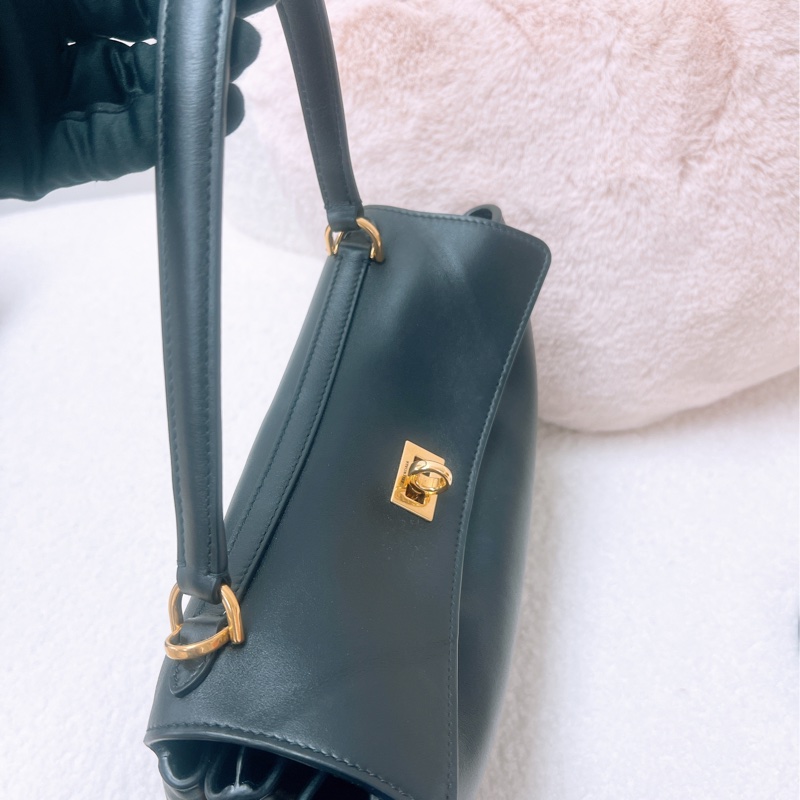 Balenciaga rodeo 黑金小號斜挎手提包-9